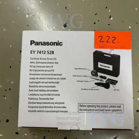 PANASONIC EY 7412 S2B बैटरी पेचकस सेट