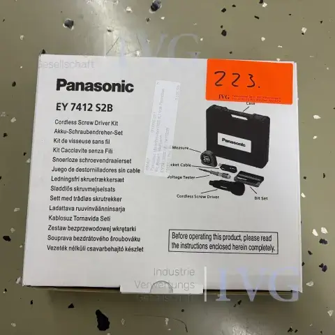 PANASONIC EY 7412 S2B बैटरी पेचकस सेट