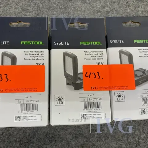 Batteriarbejdslamper FESTOOL Syslite