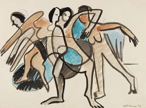 Ernst Ludwig Kirchner, Plesna skupina, 1926
