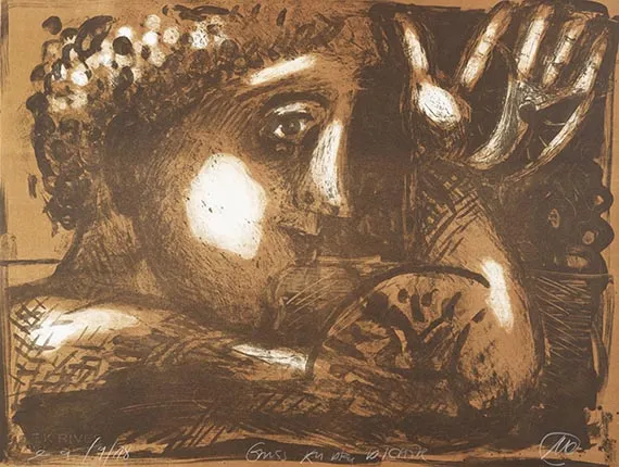 Markus Lüpertz, Kunstpreis der Künstler 1987 per H. C. Artmann. - Include: Sieben über ML