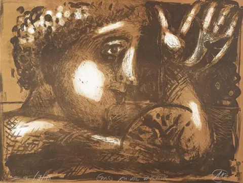 Markus Lüpertz, Kunstpreis der Künstler 1987 za H. C. Artmann. - Uključeno: Sieben über ML