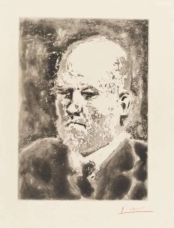 Pablo Picasso, Portrét Vollarda, 1937