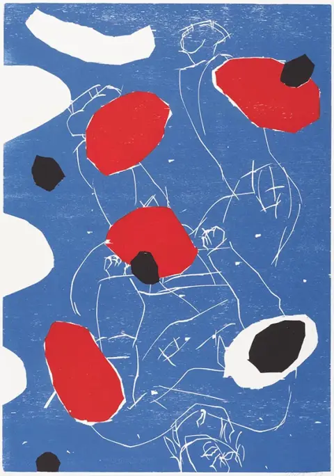 Georg Baselitz, Puck (plavi), 1993