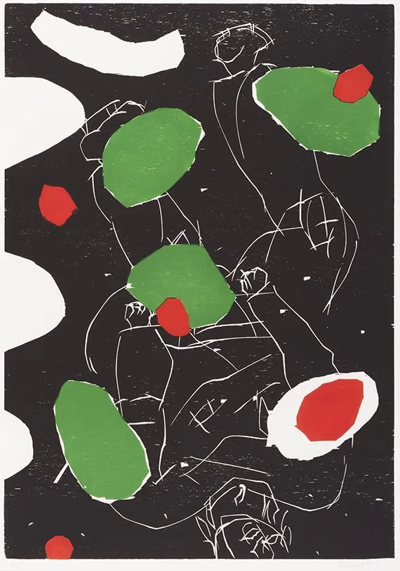 Georg Baselitz, Puck (nero), 1993