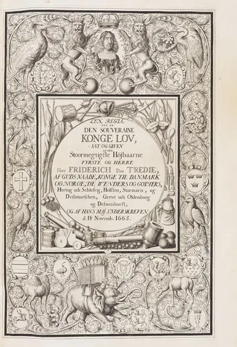 Fridrik III. Danski, Lex Regia, to jest: Suvereni kraljevski zakon