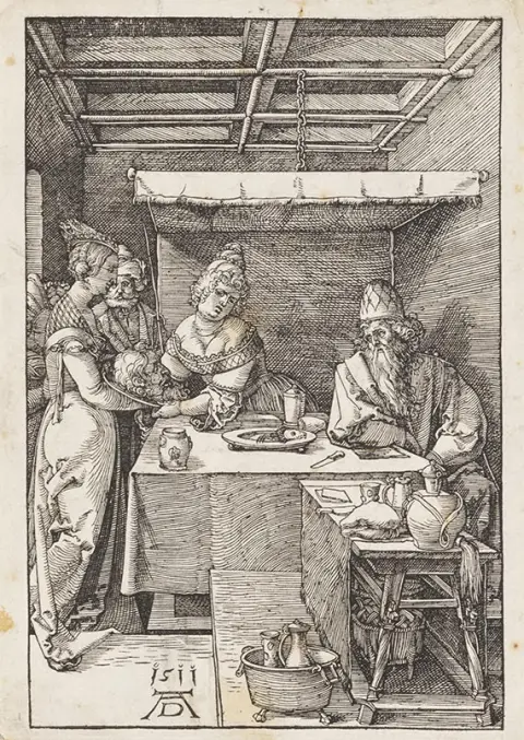 Albrecht Dürer, Herodijada prima glavu Ivana