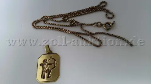 1 chaîne vénitienne avec pendentif zodiaque Sagittaire