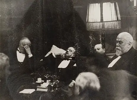 SALOMON, ERICH. NACH. " Nachtsitzung der deutschen und französischen Minister...", Ablichtung vom Original, Abzug von 2001.