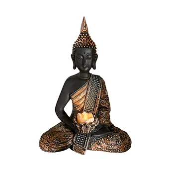 Pilli mumlu Buddha figürü