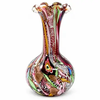 DINO MARTENS VASE TUTTI FRUTTI REST OF THE DAY MURANO 1950-TALLET 1960-TALLET.