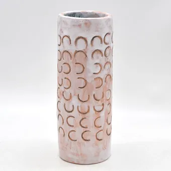 C. Graf。花瓶，陶瓷，施釉，手工制作，20世纪末。