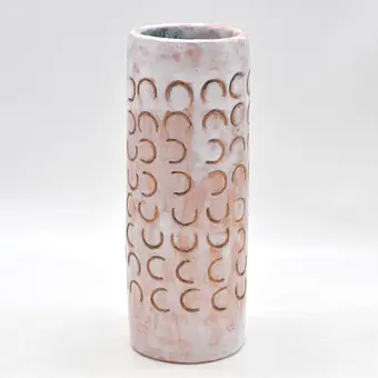 C. Graf。花瓶，陶瓷，施釉，手工制作，20世纪末。