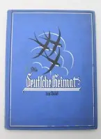 Historisk billedbind med titlen „Die deutsche Heimat im Bild“ fra serien Oestergaards Handatlas.