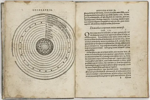 Astronomi – Glareanus, Henricus Loriti. De geographia Liber unus, ab ipso Authore iam novissime recognitus. Med trykermærke, 1…