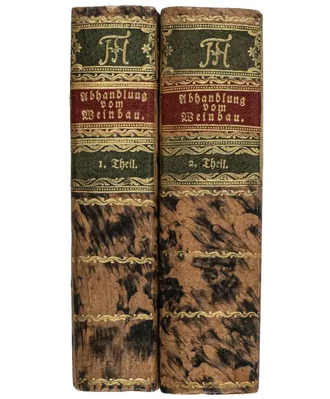 og andre produkter derav, samt et tillegg om alle øvrige drikkevarer som erstatter vinmangelen. 2 bind. Med 1 foldet...