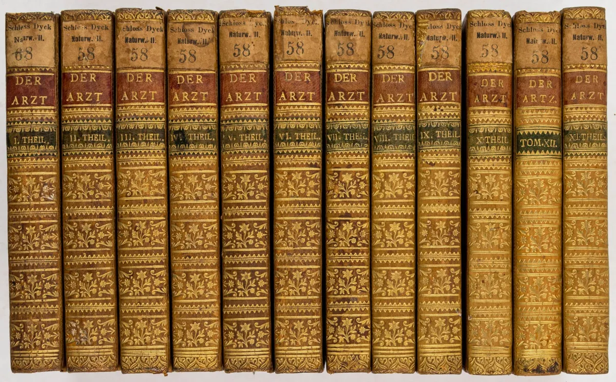 医学 – Unzer, Johann August. Der Arzt. Eine medicinische Wochenschrift. 第1-12部分，共12卷（全部已出版）。附12…