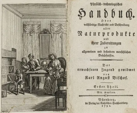 og deres tilberedninger for allmenne og spesielle menneskelige behov. Tilegnet den voksne ungdom. 2 bind. Med 17…
