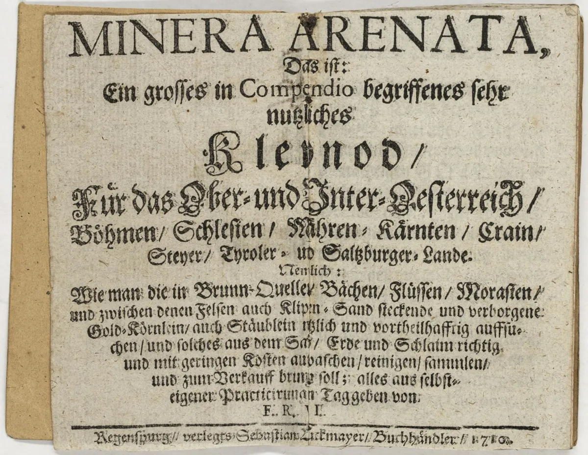 Technique - Mines – Ichtersheim, Franz Ruprecht von. Minera Arenata