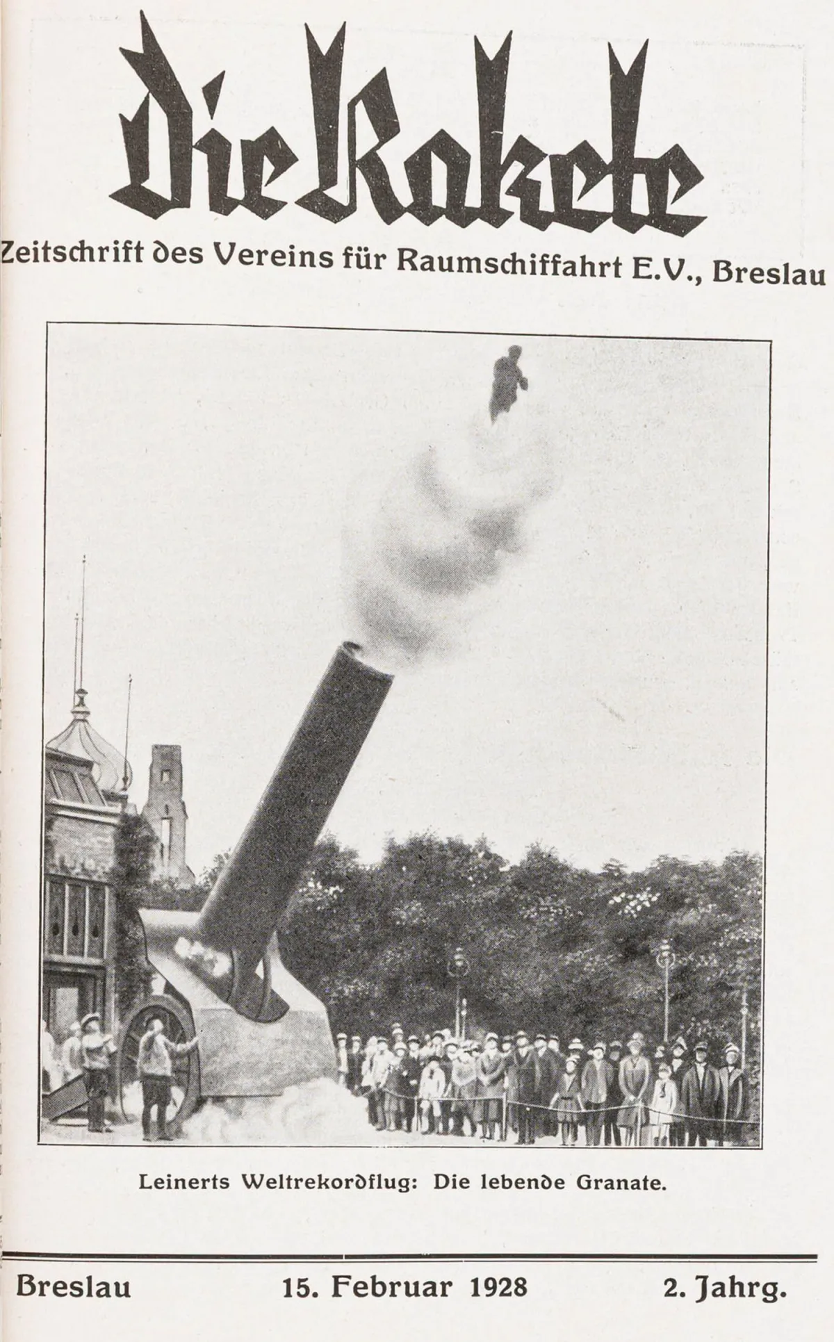 技术 - 航空 – Die Rakete。德国太空航行协会（Verein für Raumschiffahrt E.V.）官方刊物。第2卷。出版者…
