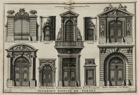 & beskrivelser av hans vakreste bygninger og av Michelangelos. Flere nye tegninger ... Med: Dictionnaire d`architecture.