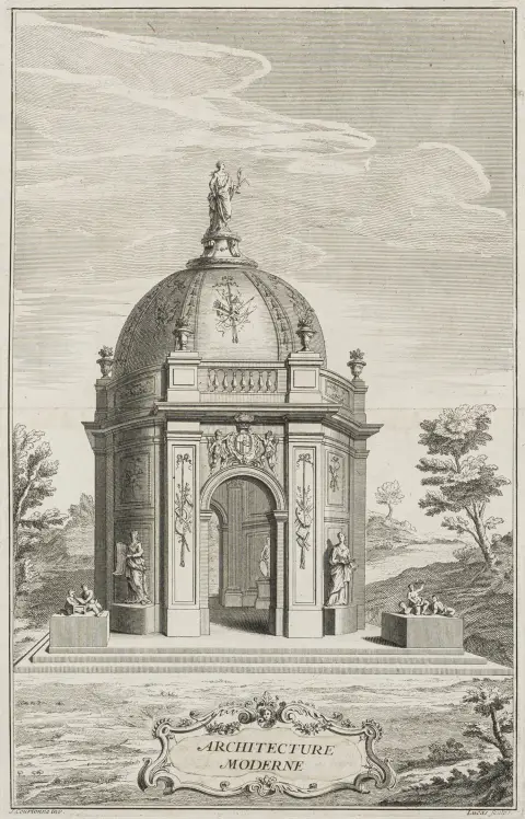 Architecture moderne ou l'art de bien bâtir pour toutes sortes de personnes tant pour les maisons des particuliers que pour les palais. 2 bind.