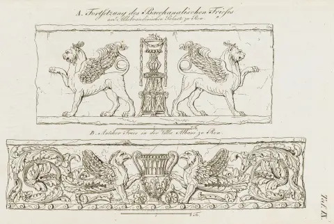 Rom og andre dele af Italien i årene 1794, 1795, 1796. 1.-3. levering i 3 bind. Med 78 kobberstukne tavler. Weimar, Verlag…
