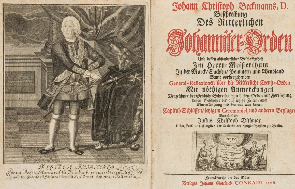 Beckmann, Johann Christoph – 骑士圣约翰骑士团及其在领主大师辖区内的特殊性质描述…