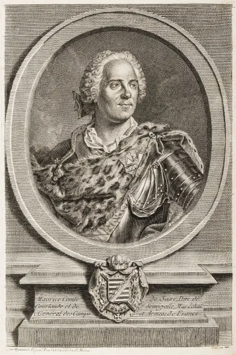 Histoire de Maurice, greve av Sachsen, hertug av Kurland og Semgallen, generalmarskalk for Hans Allerkristeligste Majestets leirer og hærer. 3 bind
