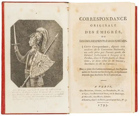 peints pareux-mêmes. 2 dele i 1 bind. Med stukket frontispice. Paris, Buisson, 1793.