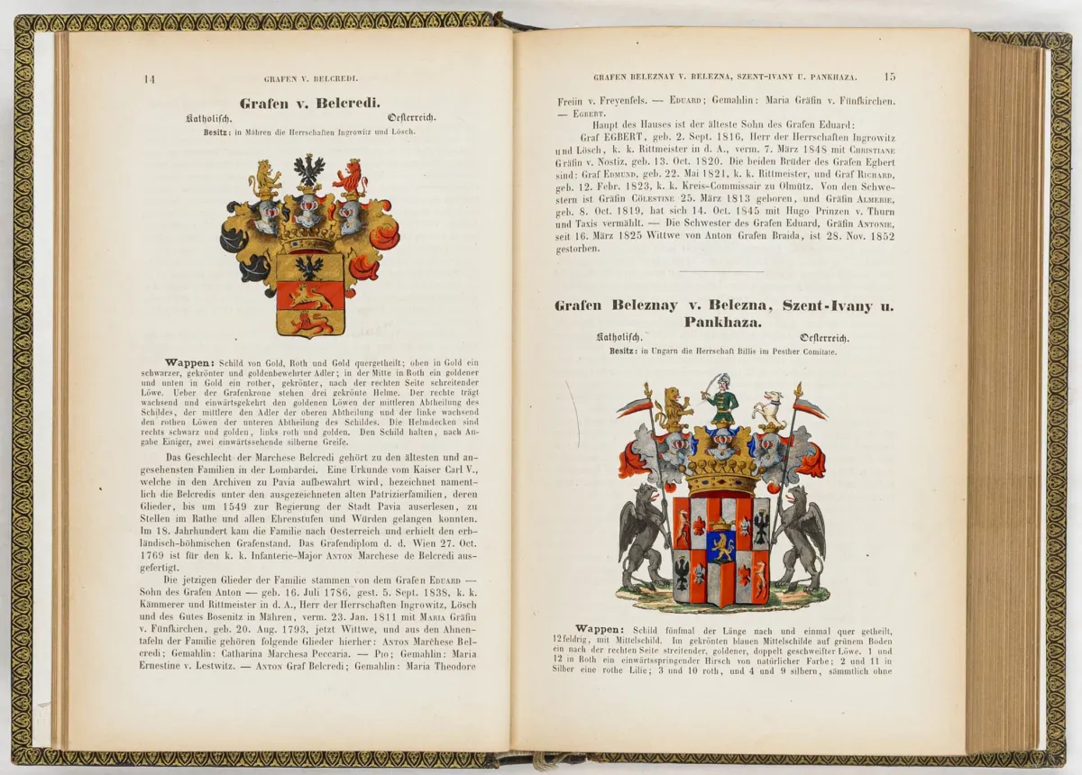家谱学——Kneschke, Ernst Heinrich。《当代德意志伯爵家族》。从纹章学、历史与家谱学角度论述。…