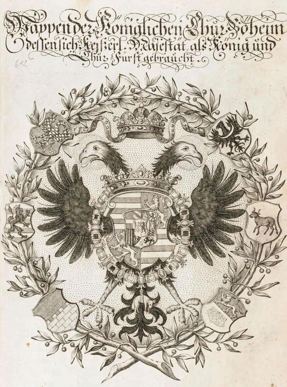 Heraldik – Siebmacher, Johann. Erneuert- und Vermehrtes Wappen-Buch, In welchem Aller hoher Potentaten, der Römischen Käysere, Könige, des…