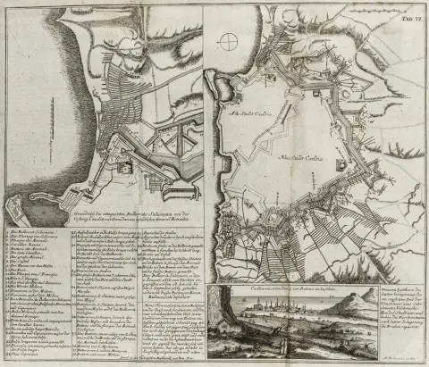 Militaria - Befæstning – Rimpler, Georg. Samtliche Schrifften von der Fortification ... Hvortil som bilag er føjet Diarium...