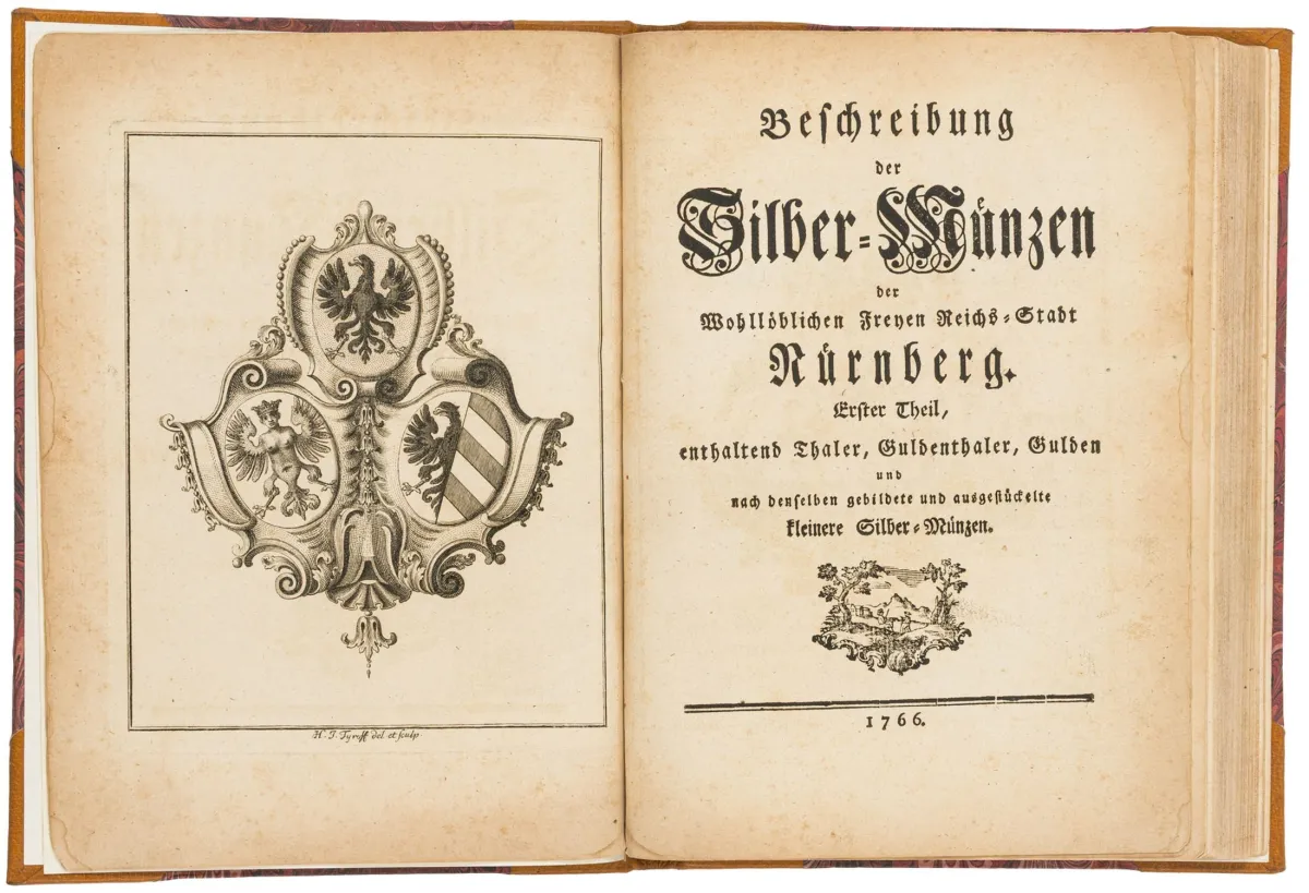 钱币学 – Hagen, Johann Georg Friedrich von. 尊贵的自由帝国城市纽伦堡银币描述。第一部分