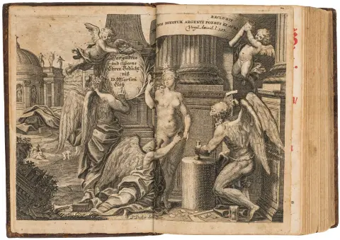 Numismatik – Juncker, Christian. Det gyldne og sølvede æresminde om den kære guds lærer Martin Luther. Hvori hans liv, død, familie og relikvier...