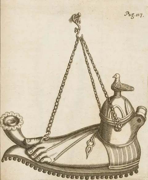Baudouin, Benoît – B. Balduini Calceus Antiquus Et Mysticus Et Jul. Nigronus De Caliga Veterum: Tilføjet uddrag af samme emne fra Cl. Salmasius' noter til Tertullians bog De Pallio og Alb. Rubenius' bøger De Re Vestiaria