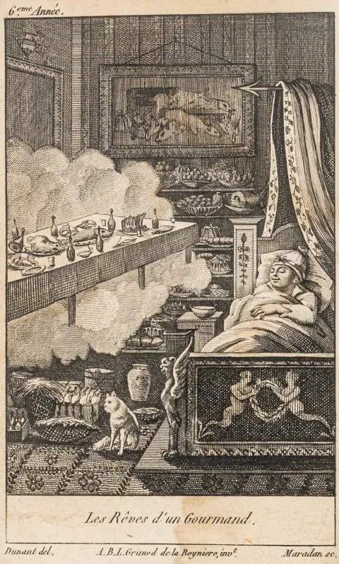 Gastronomi - Kogekunst – Grimod de la Reynière, Alexandre-Balthazar-Laurent. Almanach des gourmands, servant de guide dans les moyens de…