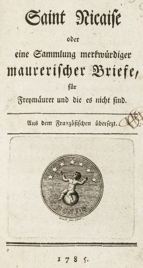 Occulta – Starck, Johann August von. Saint Nicaise eller en samling mærkværdige frimurerbreve, for frimurere og for dem, der ikke er det...