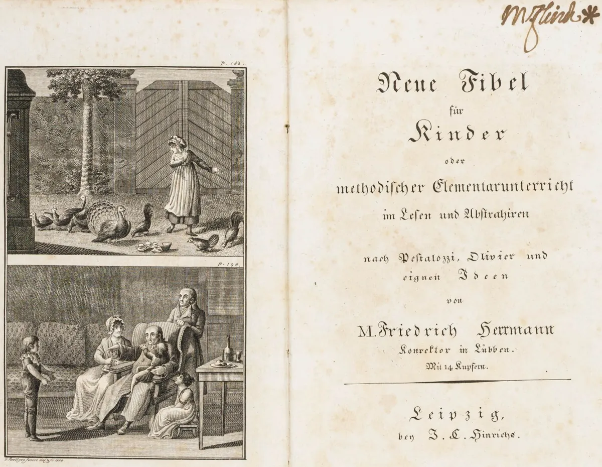 Herrmann, Friedrich – 儿童新识字课本，或按裴斯泰洛齐、奥利维耶及…