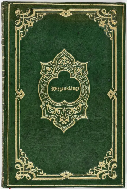 1864. 3 bl., 81 s. 20,5 x 13 cm. Grønt lærbind fra samtiden med rik rygg- og dekkforgylling, gullsnitt. Første utgave. - Innbinding…