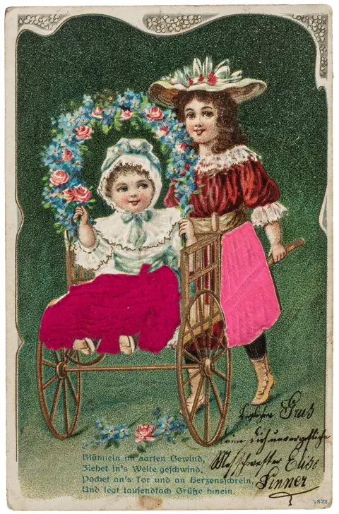 eller udstanset. Tyskland, Frankrig (Chocolaterie Poulain), Spanien, omkring 1900. Hver ca. 11-14 x 8-9 cm. I klare plastlommer. Mange…