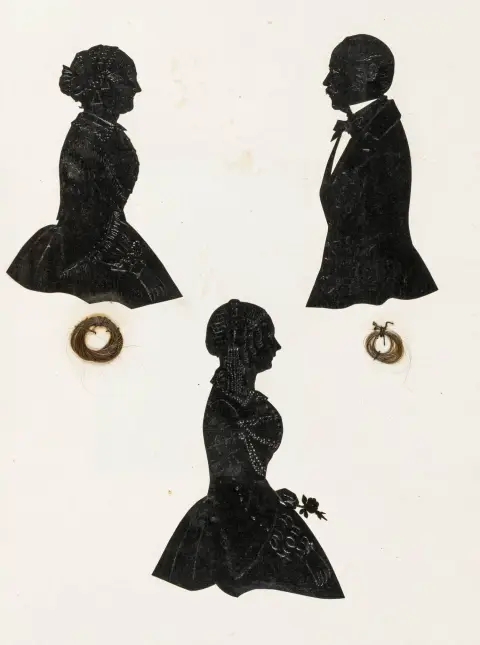 for niece af den hamborgske portrætmaler August Theodor Classen. Hamborg og Dresden, 1845/49. 5 blade med 2 håndskrevne digte,...