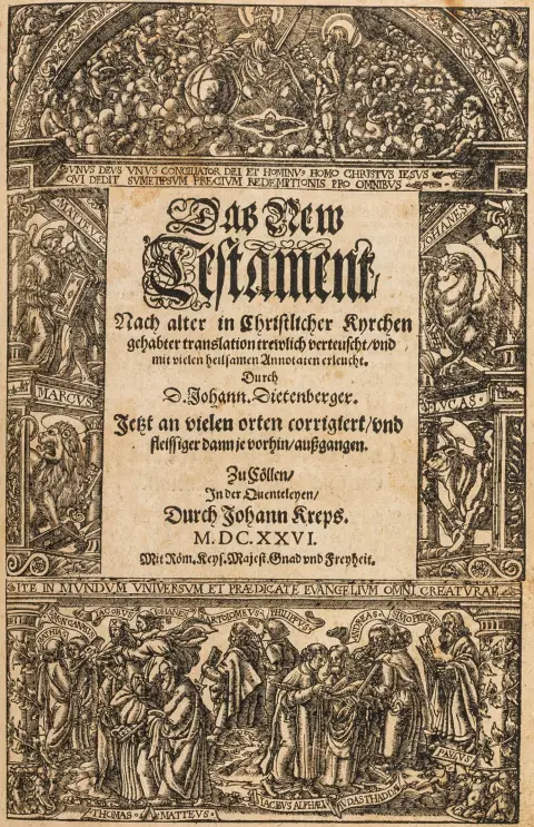 Biblia germanica – Bibel. Det er, alle bøger i Det Gamle og Det Nye Testamente, trofast oversat til tysk efter den oversættelse, der…