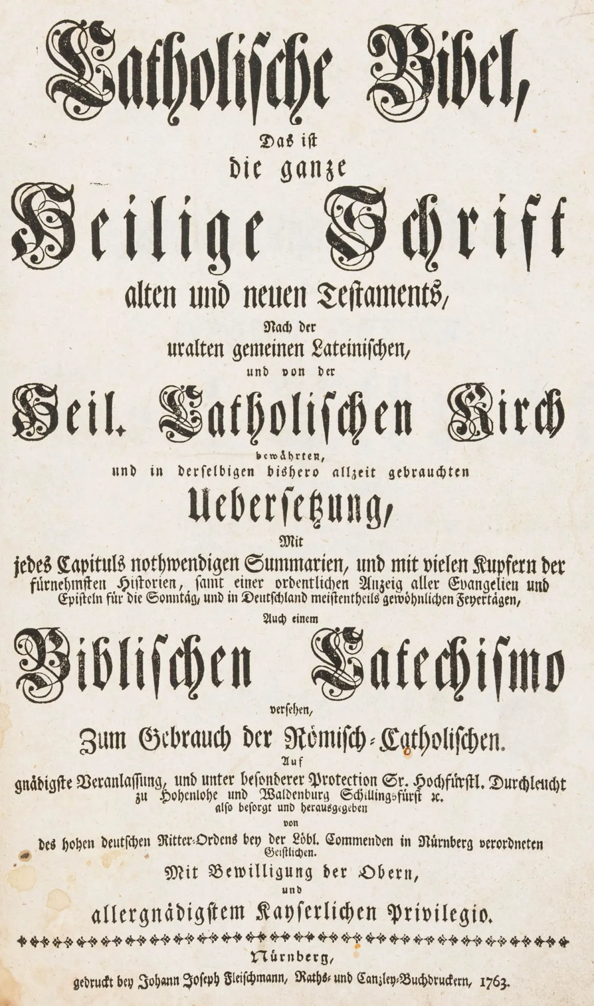 Biblia germanica – 天主教圣经。即旧约与新约全书，按古老通用拉丁文译本……