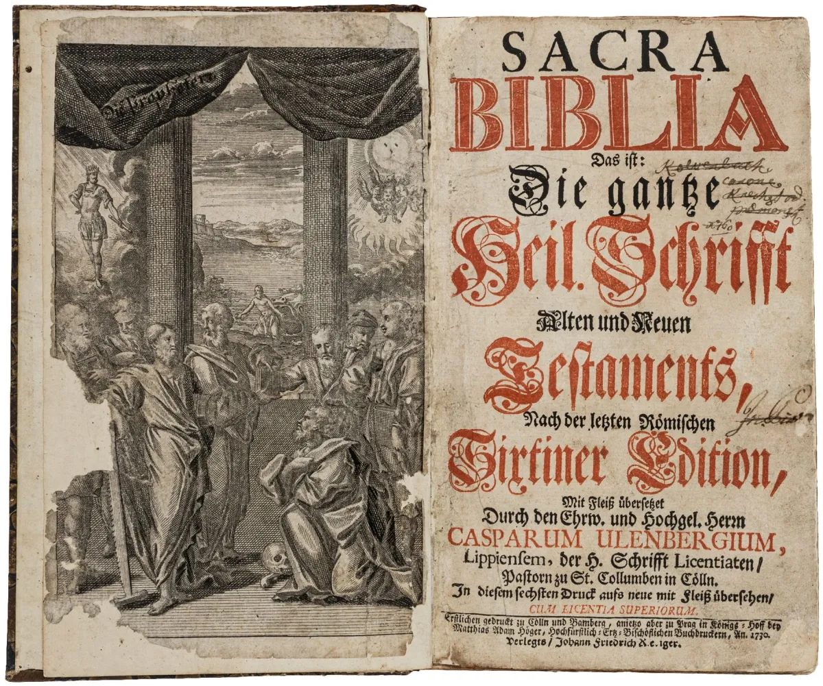Biblia germanica – Sacra Biblia。即：整部圣经，新旧约，按最后的罗马西斯笃版…