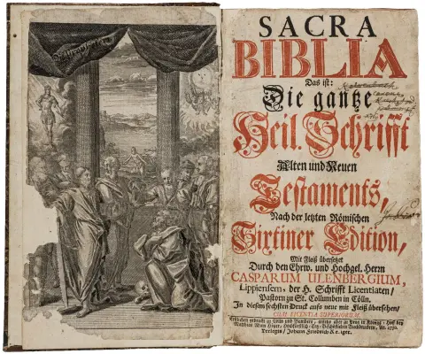 Biblia germanica – Sacra Biblia. Det er: hele den hellige Skrift, Det Gamle og Det Nye Testamente, efter den sidste romerske Sixtiner…