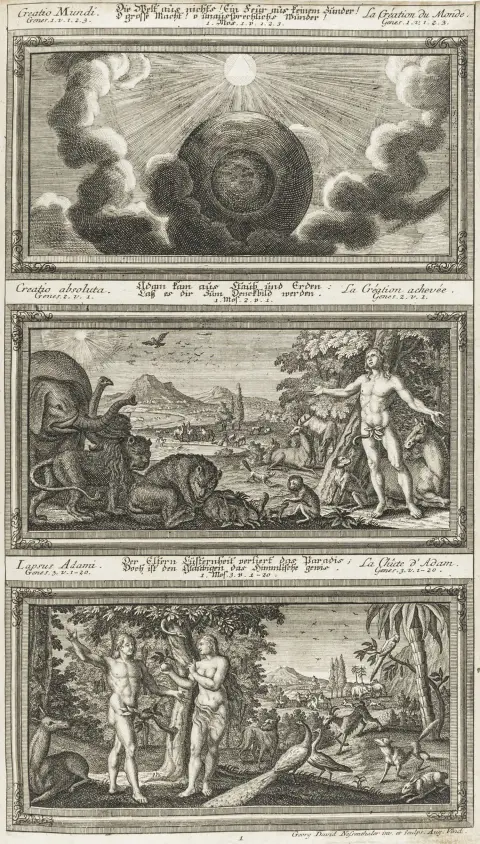 Biblia latino-germanica – Biblia Sacra Vulgata, udgave revideret efter befaling af Sixtus V...