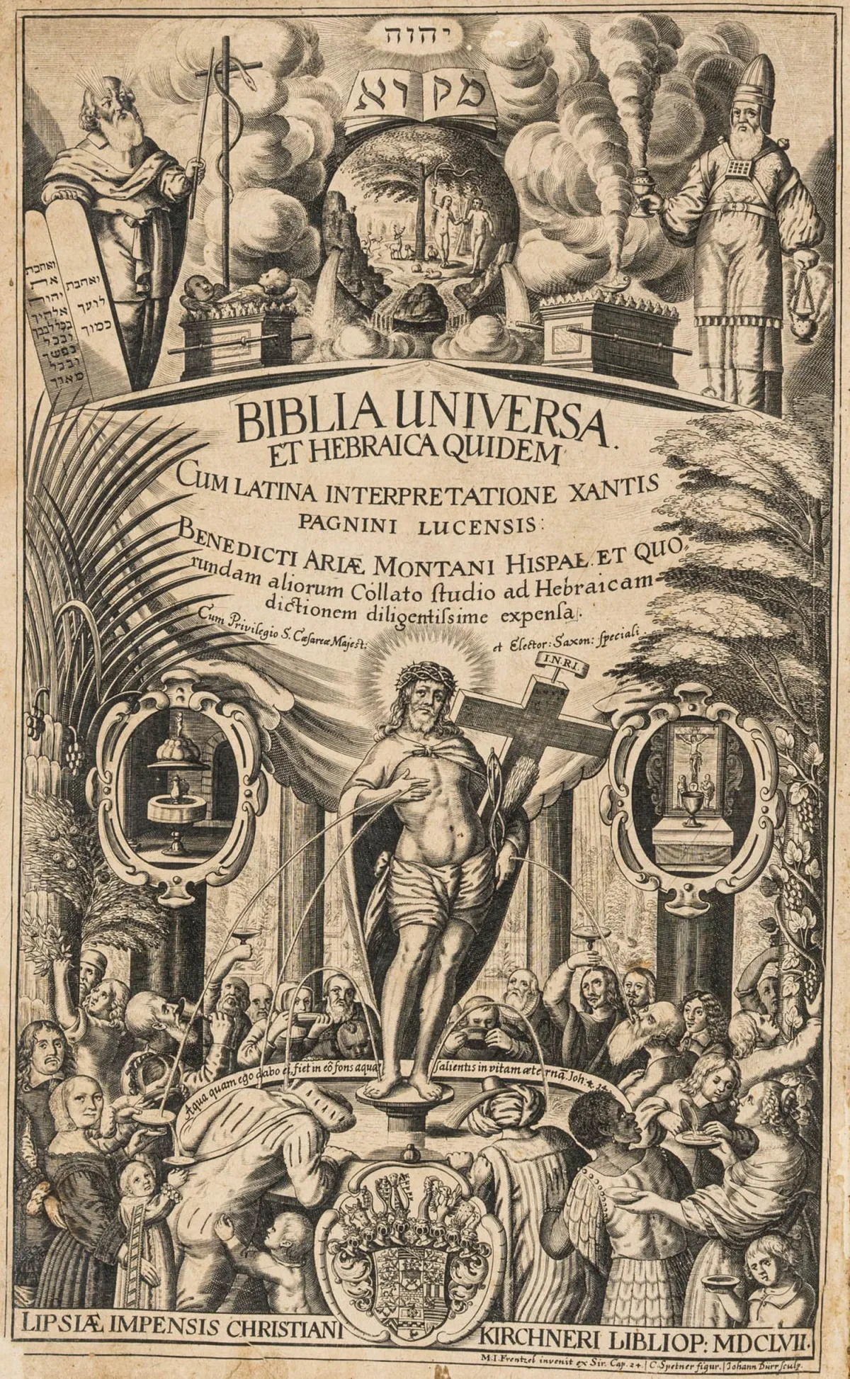 Biblia polyglotta – Biblia Universa. Et Hebraica Quidem Cum Latina Interpretatione Xantis Pagnini Lucensis: Benedicti Ariae Montani…