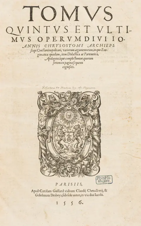 ... variorum argumentorum, in quo Exegematica quaedam, item Didactica ac Paraenetica, Apologeticáque complectuntur ... Parisiis, Apud…