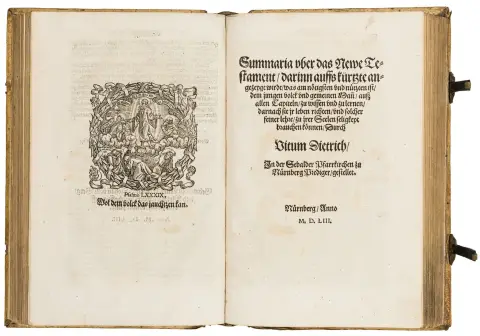Dietrich, Veit – Summaria uber die gantze Bibel, das Alte vnnd Newe Testament, Dariñ auffs kurtzte angezeigt wirdt, was am nötigsten vnd…